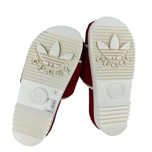 Gucci x Adidas Women's GG Platform Sandal Red Cotton Sponge Sz 36 - Picture 10 of 10